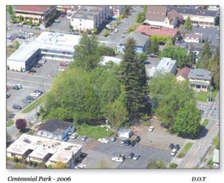 Aerial view of Centennial Park