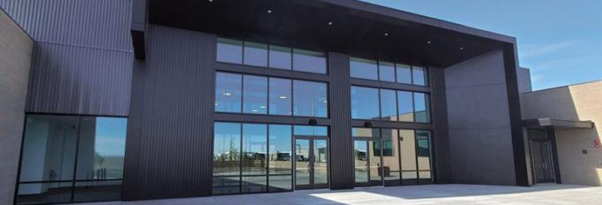 Entrance to the Readiness Center building located in the Tri-Cities.